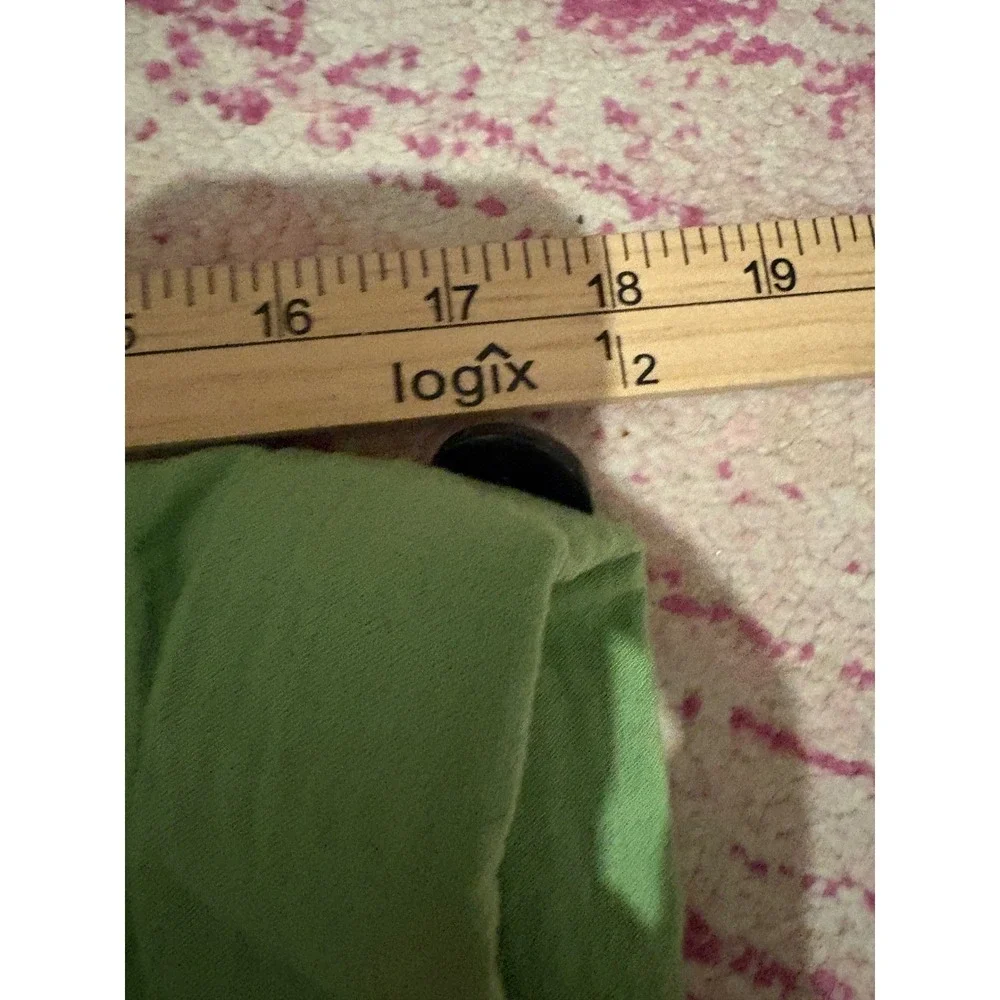 Ali Miles Womens Large Tunic Lime Green Cowl Neck 3/4 Sleeve Relaxed Fit Casual - Picture 7 of 7